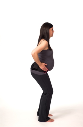 Baby Belly Pelvic Support - How to Use 3 Front
